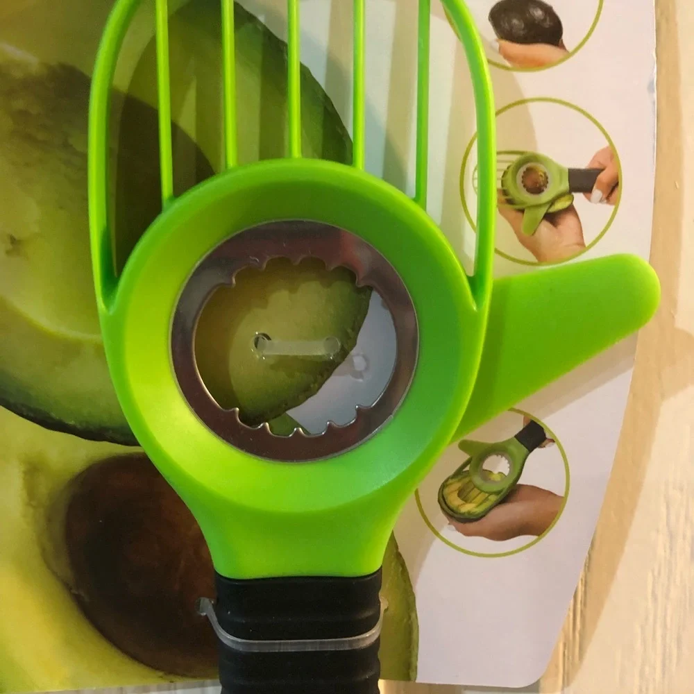 2pack Avocado multipurpose 3-in-1 silicone ergonomic nonslip‎ tool new